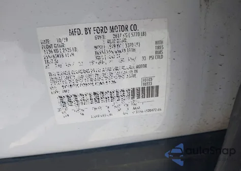 2020 Ford Explorer Xlt из США, поврежденный, VIN 1FMSK7DH9LGA91126